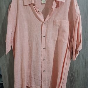 Jos. A. Bank Light Coral Linen Shirt